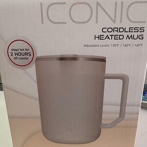ICONIC Cordless Heated Mug - Silver